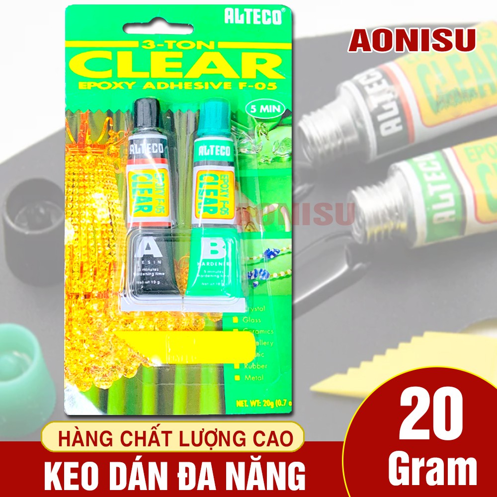 Keo Dán Đa Năng ALTECO CLEAR EPOXY F-05 - Keo Dán Tổng Hợp Siêu Chắc