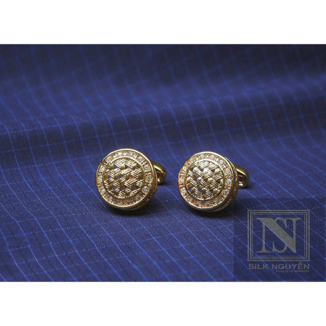 Khuy măng sét mạ vàng cao cấp