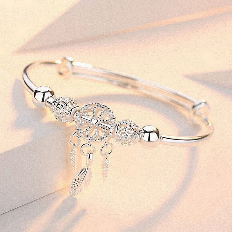 Vòng Pandora Bạc Cực Đẹp, Lắc Tay Bạc May Mắn
