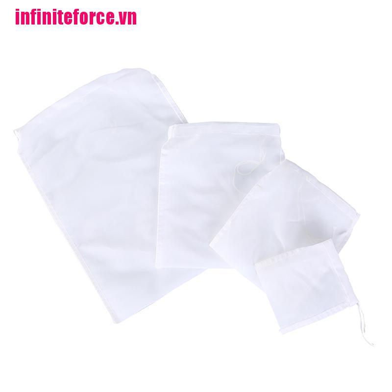 Túi Lưới Nylon Lọc Trà Sữa / Sữa / Rượu / Trái Cây Có Thể Tái Sử Dụng