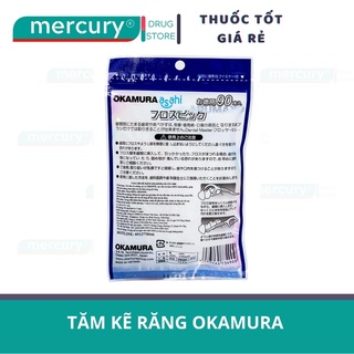 Tăm chỉ nha khoa Okamura cao cấp làm sạch mảng bám kẽ răng 90 cây