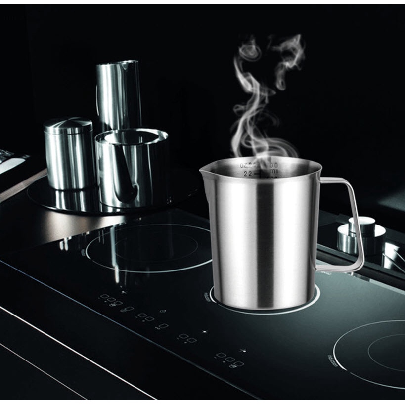 Ca inox 304 có vạch chia dung tích OEM HS502