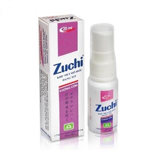 Xịt nách Zuchi 20ml  tím + xanh lá+ đỏ