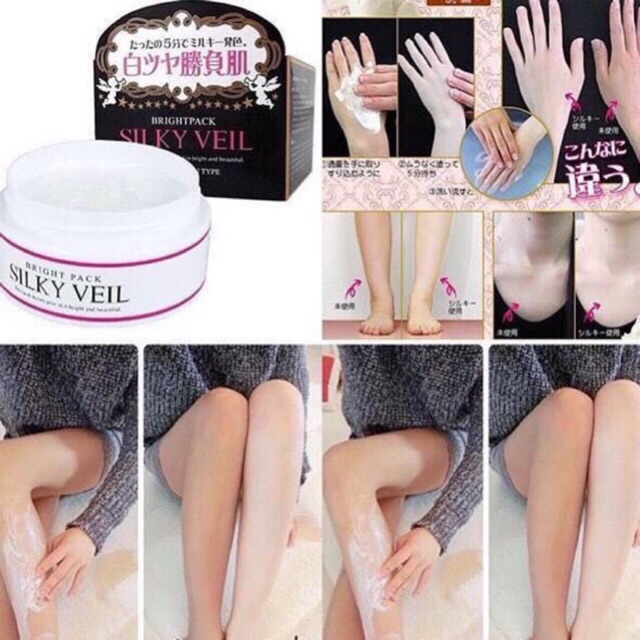 Kem Trắng Da Toàn Thân Silky Veil Nhật Bản 100g | BigBuy360 - bigbuy360.vn