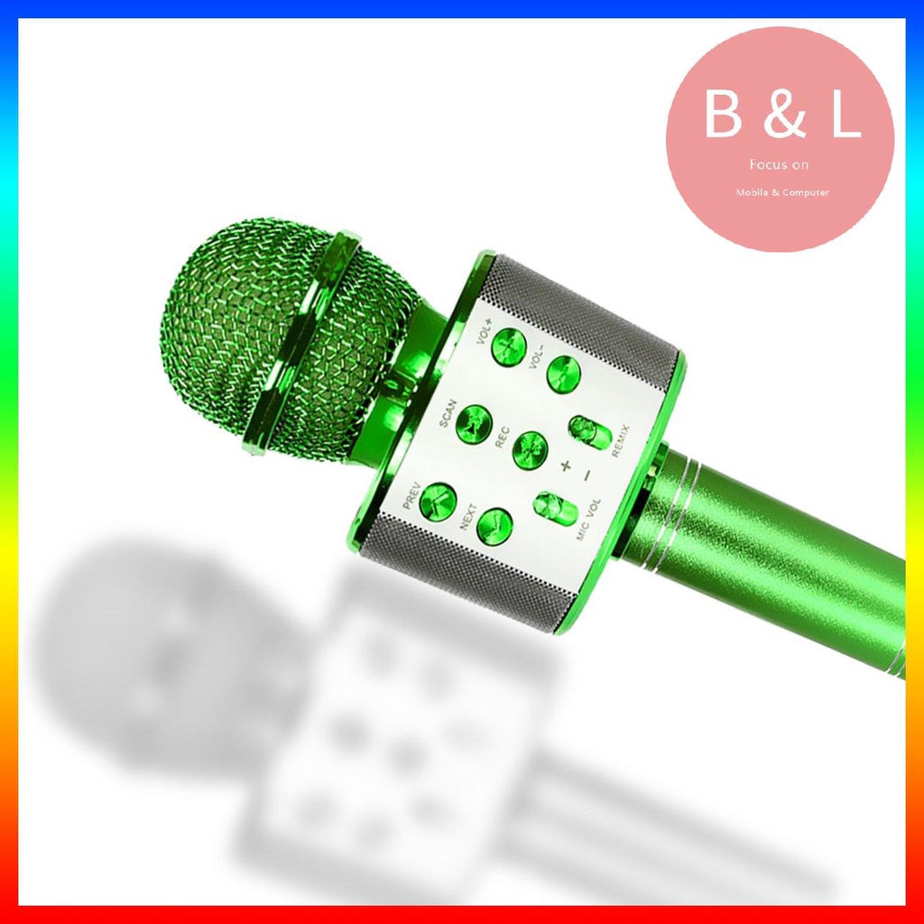 KTV Wireless Karaoke Handheld Microphone USB Player Mic Speaker Portable Christmas Birthday Home Party