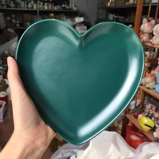 Đĩa trái tim tình yêu - Gốm Bơ