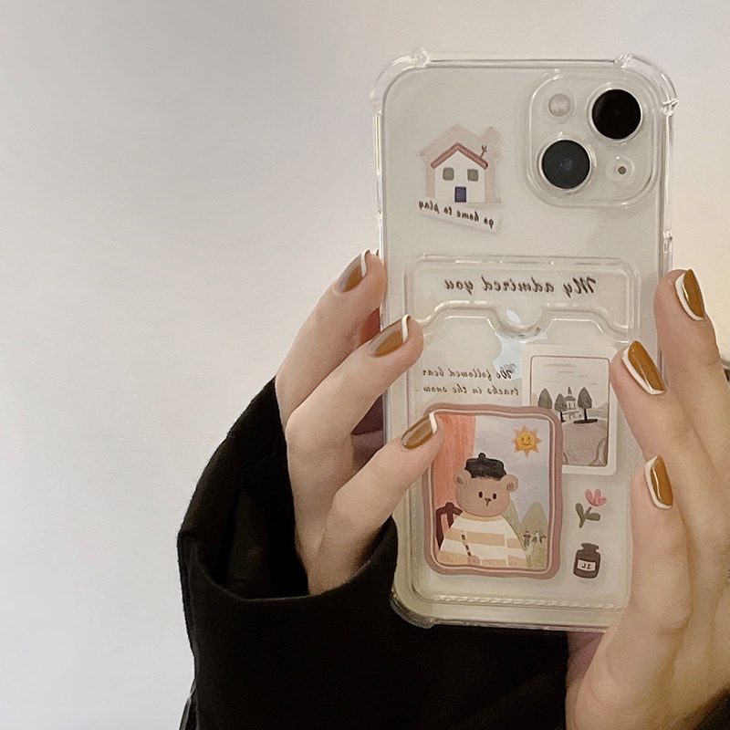 Ốp lưng iphone ốp Điện Thoại Họa Tiết Tranh Sơn Dầu Hoạt Hình Cho iPhone 14 13 12 11 PROMAX XS XR XSMAX SE2020 6 7 8