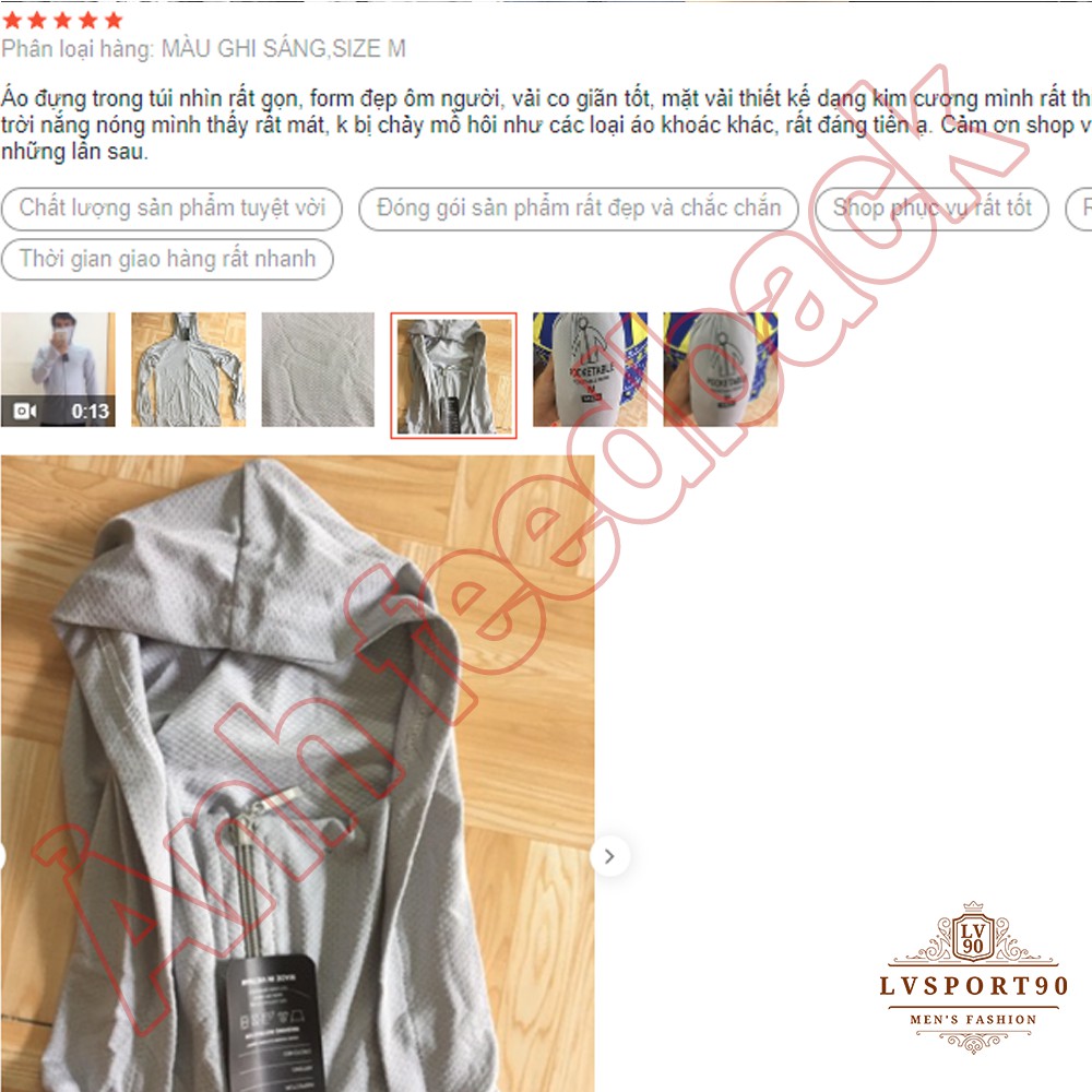 Áo khoác nắng 💎SALE💎 áo chống nắng nam nữ chất liệu vải cao cấp thoáng mát chống tia UV hàng made in Việt Nam LVsport90