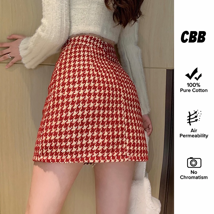 Porozi  Chân váy chữ A  lưng cao phong cách Hàn Quốc thời trang cho nữ