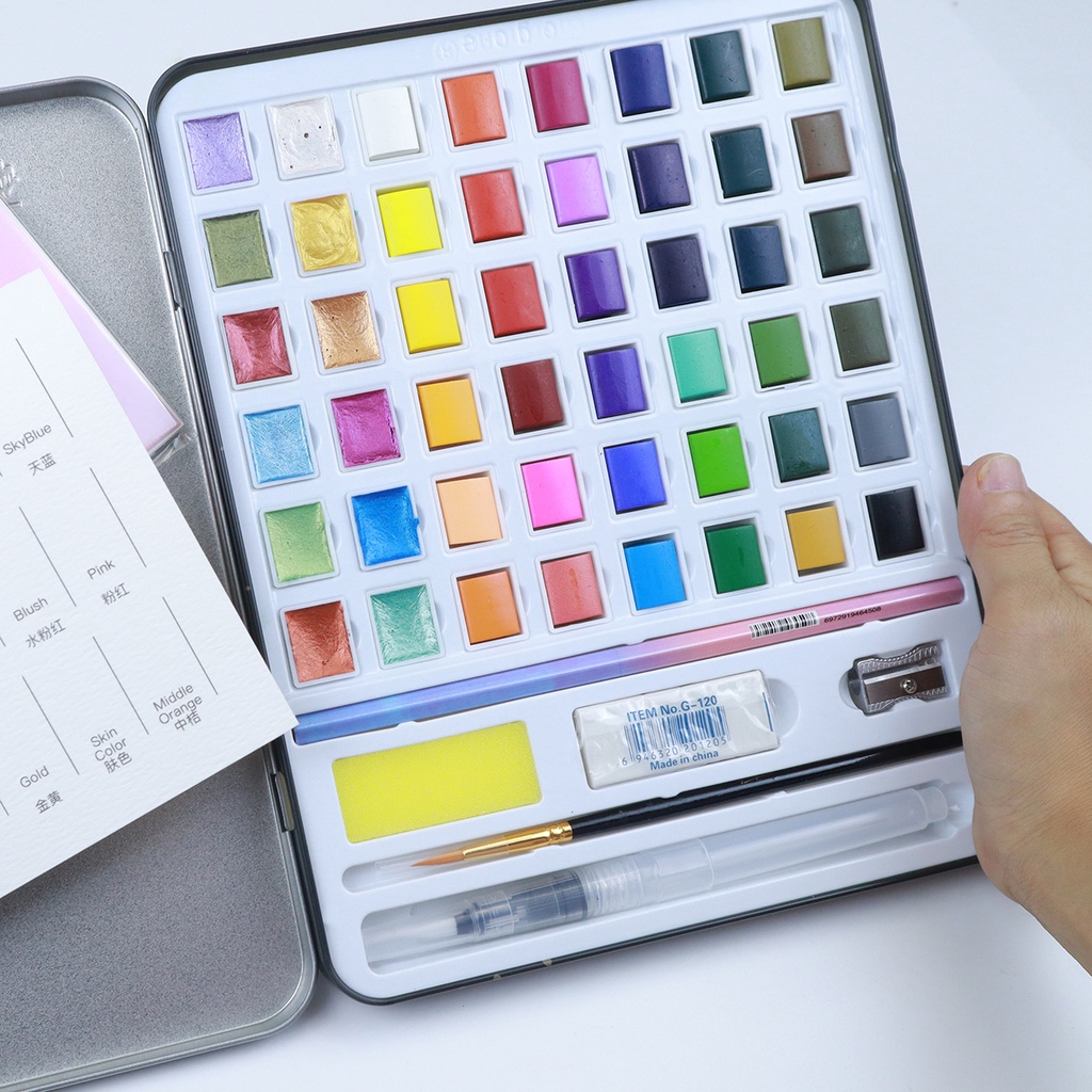 Màu Nước Mix Màu Nhũ 36/48 Màu Cao Cấp