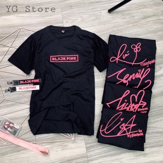 [Blackpink] Áo thun Blackpink in tên hoặc chữ kí Jennie, Jisoo, Lisa, Rose