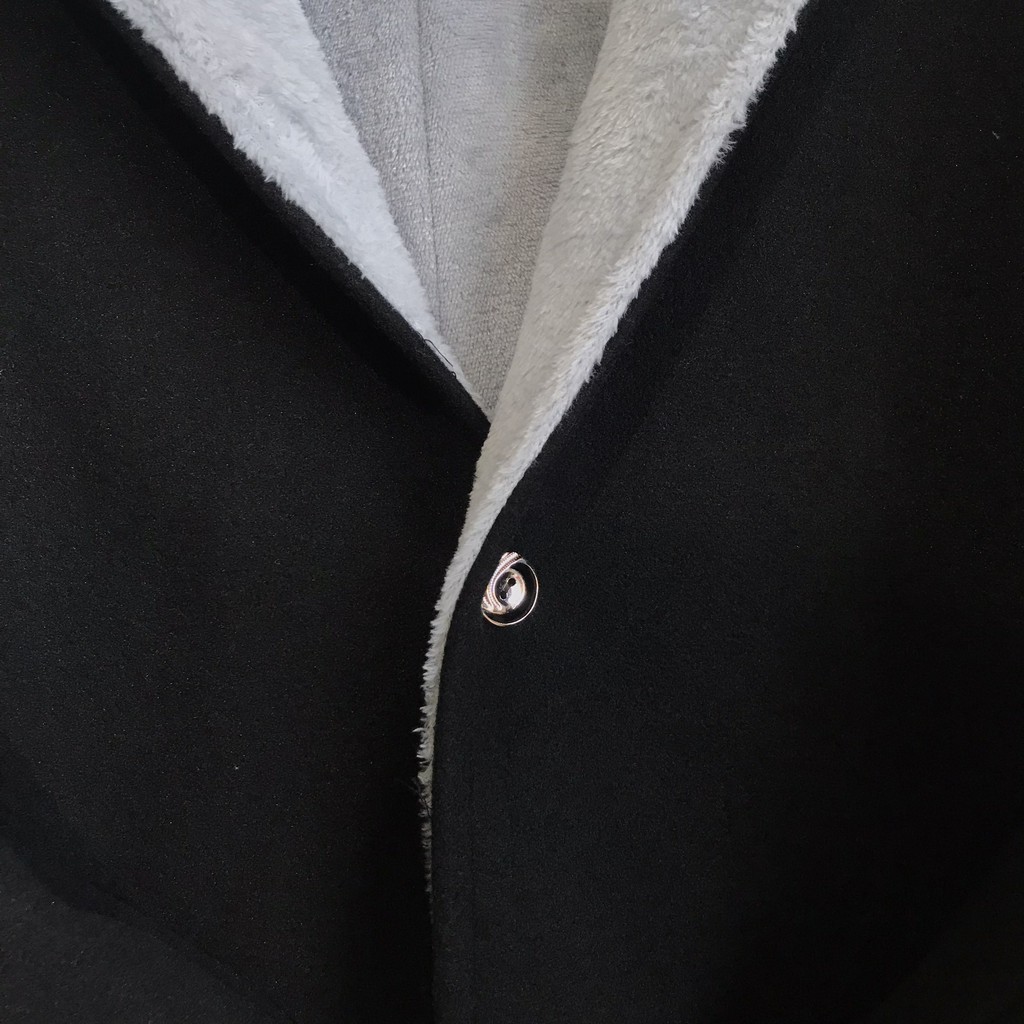 Áo Khoác Dáng Mangto Có Lót Lông Bên Trong Dành Cho Nam - Đơn Giản & Lịch Lãm, Dày Dặn Và Ấm