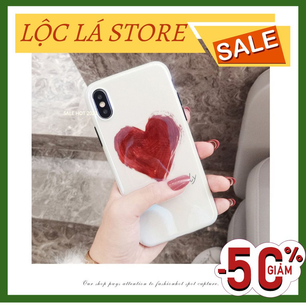 Ốp tim lovely phản quang cho iPhone