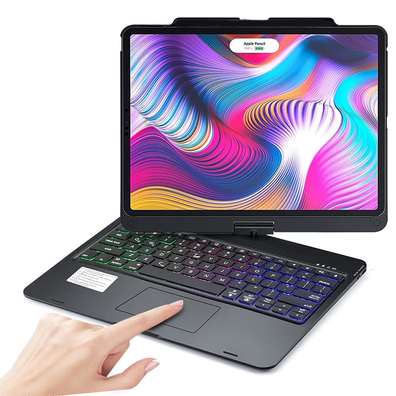 Bao Da Máy Tính Bảng Tích Hợp Bàn Phím bluetooth Không Dây Cho ipad pro 12.9 3th 4th gen 5th generation 2018 2020 2021 Vỏ