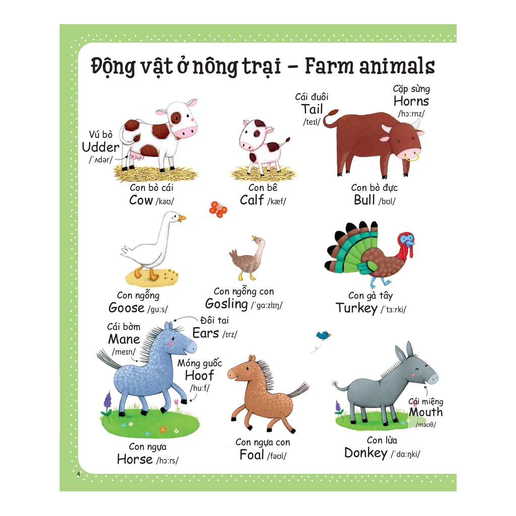 Sách - Từ vựng đầu tiên của tôi - My first word book - Nông trại