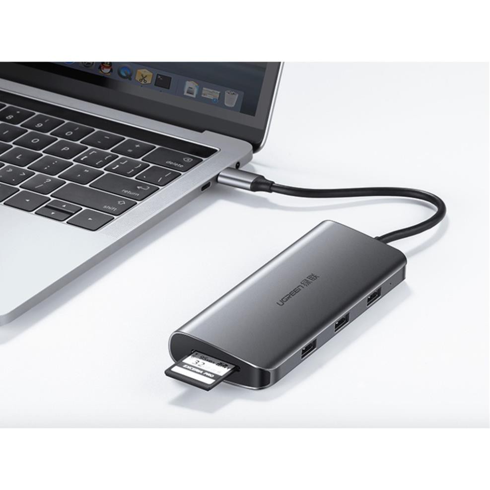 Cáp USB Type C Multifunction 9in1 UGREEN 40873 chính hãng cáp macbook hub macbook laptop