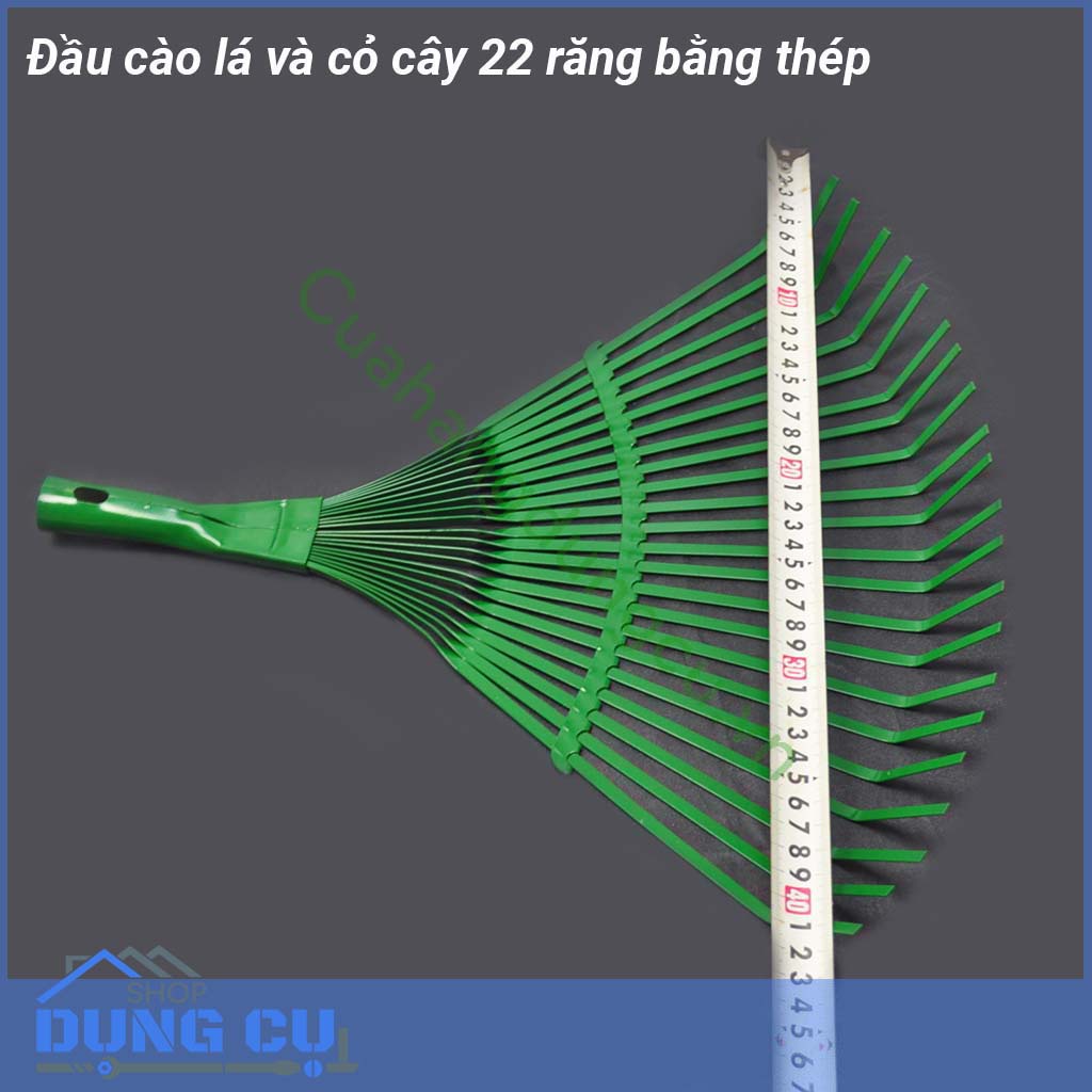 Đầu cào lá, cào cỏ 22 răng bằng thép