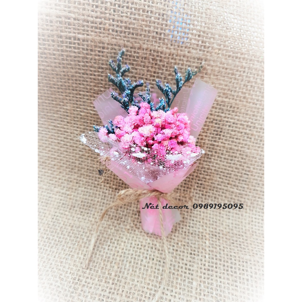 🍁Bó hoa Baby khô mini xinh xắn🍁 Hoa khô quà tặng handmade🍁