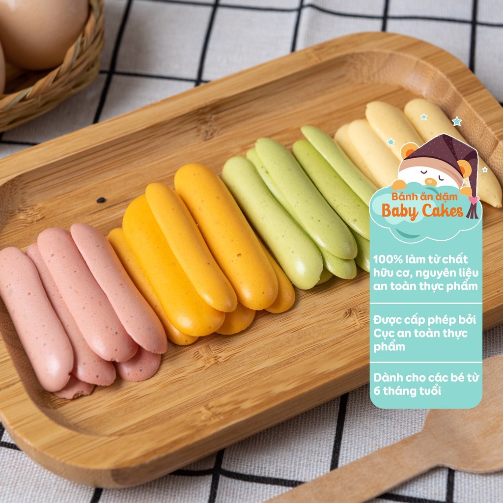 Bánh Ăn Dặm Tốt Nhất Cho Bé Từ 6 Tháng Tuổi Handmade 100% Cao Cấp Baby Cakes