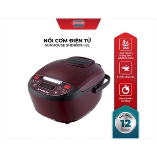 Nồi cơm điện tử 1.8L SUNHOUSE SHD8909
