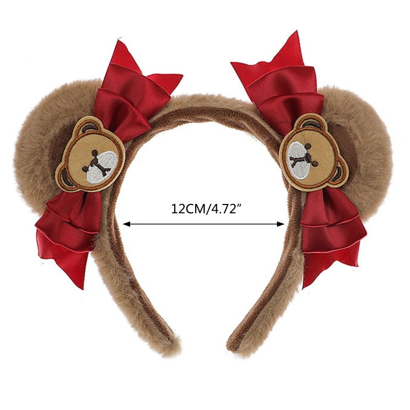 Băng Đô Cài Tóc Hình Tai Gấu Dễ Thương