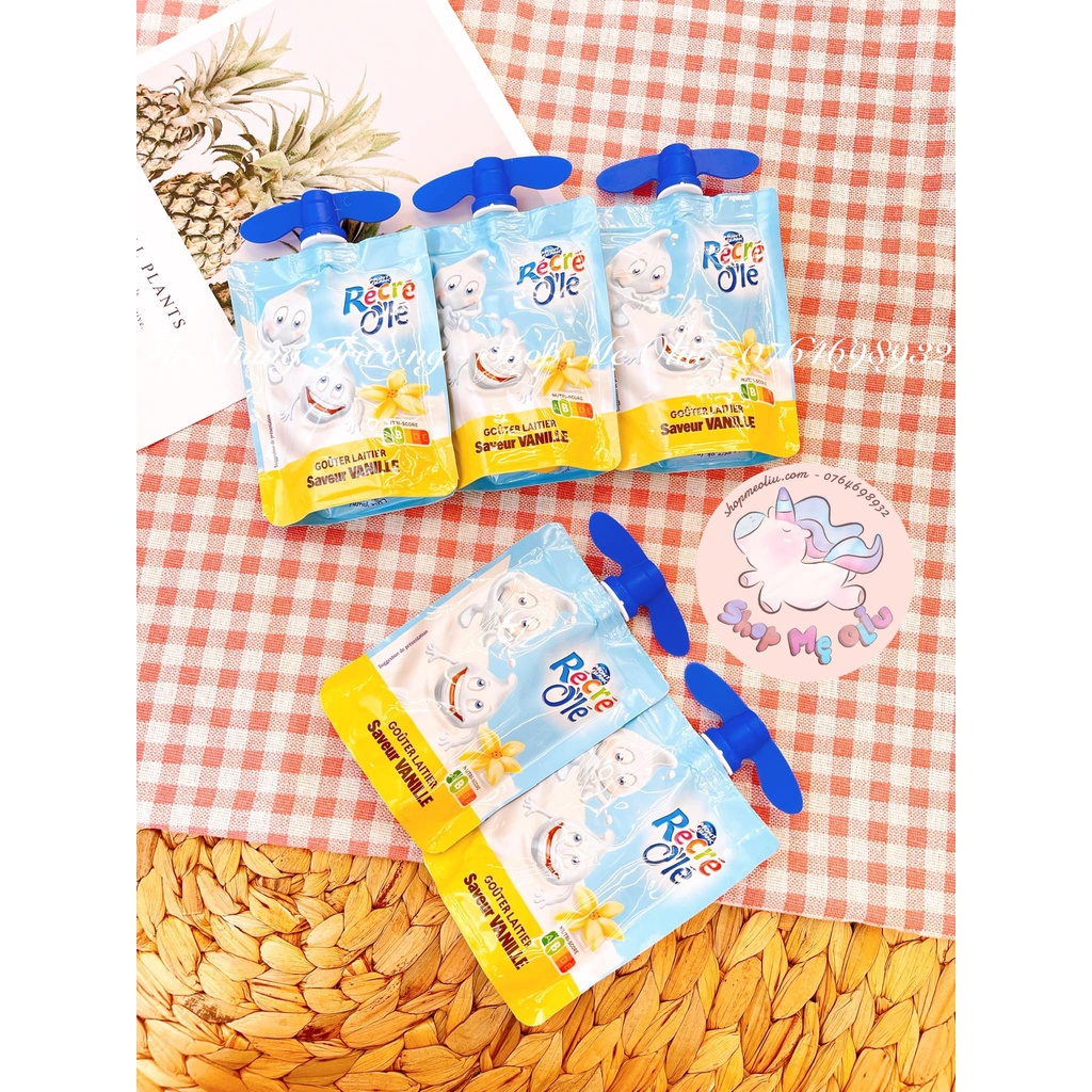 [ Bán lẻ 1 túi ] Váng sữa Mont Blanc giàu canxi dạng túi dành cho bé (85g)