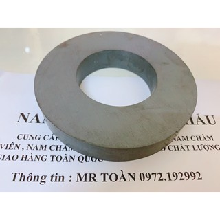 Nam châm đen làm loa đài KT 120x20 lỗ60mm