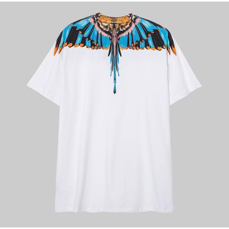 Áo Thun Đen Tay Ngắn In Hình Đôi Cánh Thời Trang Cho Nam