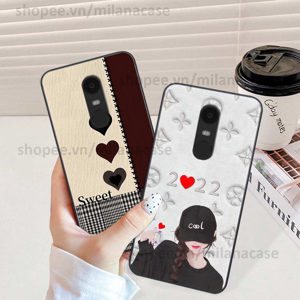 Ốp Xiaomi Redmi Note 4/ Note 4x / Redmi 5 Plus hình trái tim be love tình yêu siêu đẹp, cá tính, thời trang