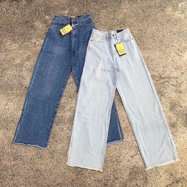 Quần culottes lai xẻ dáng dài