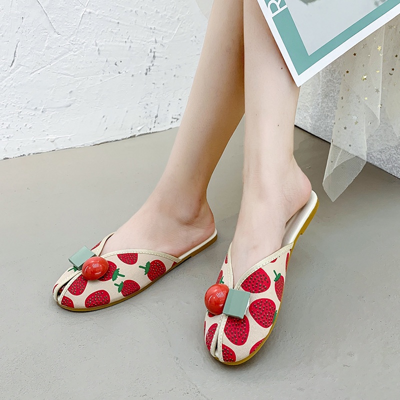 Dép đi biển IELGY họa tiết trái cây dễ thương thời trang dành cho nữ