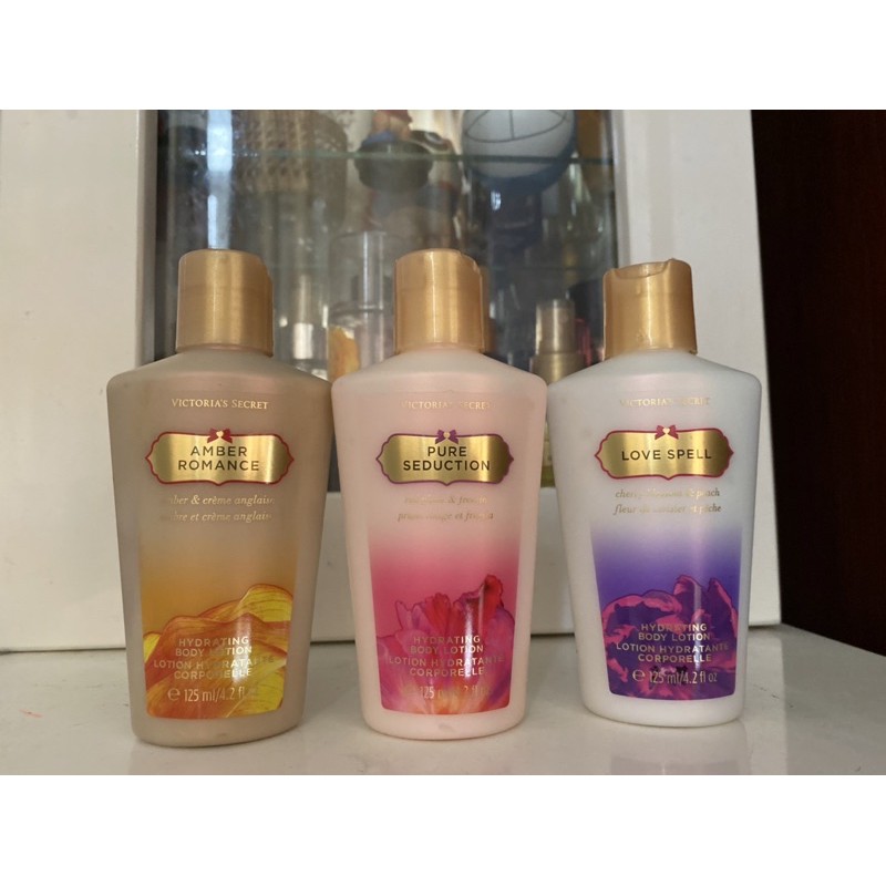 XỊT THƠM - LOTION VICTORIA SECRET AMBER ROMANCE, LOVE SPELL, PURE SEDUCTION 125ml