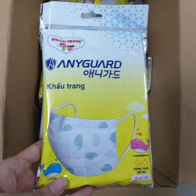 Khẩu trang trẻ em Anyguard túi 10 cái | BigBuy360 - bigbuy360.vn
