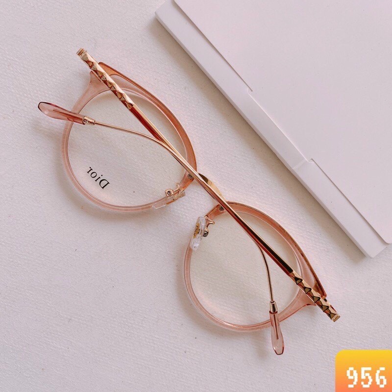 Gọng kính cận thời trang nữ cao cấp mắt tròn cá tính phong cách Ulzzang Hàn Quốc dễ đeo phối đồ thay được tròng cận 014