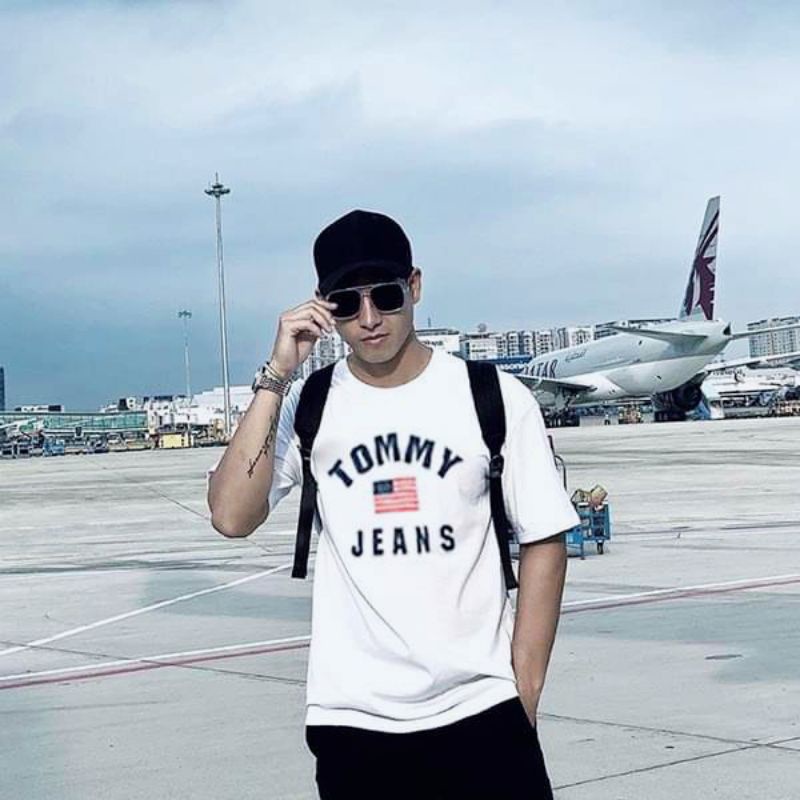 Áo Thun Tom.my Form Unisex Nam Nữ, Cotton Dày Mịn Thoáng Mát, Màu Trắng, SP00004