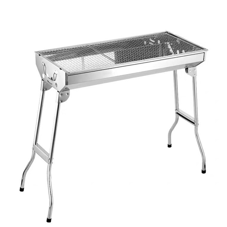 Bếp nướng than hoa BBQ MD8009 ngoài trời, dã ngoại- Chất liệu INOX cao cấp, gấp gọn tiện lợi !