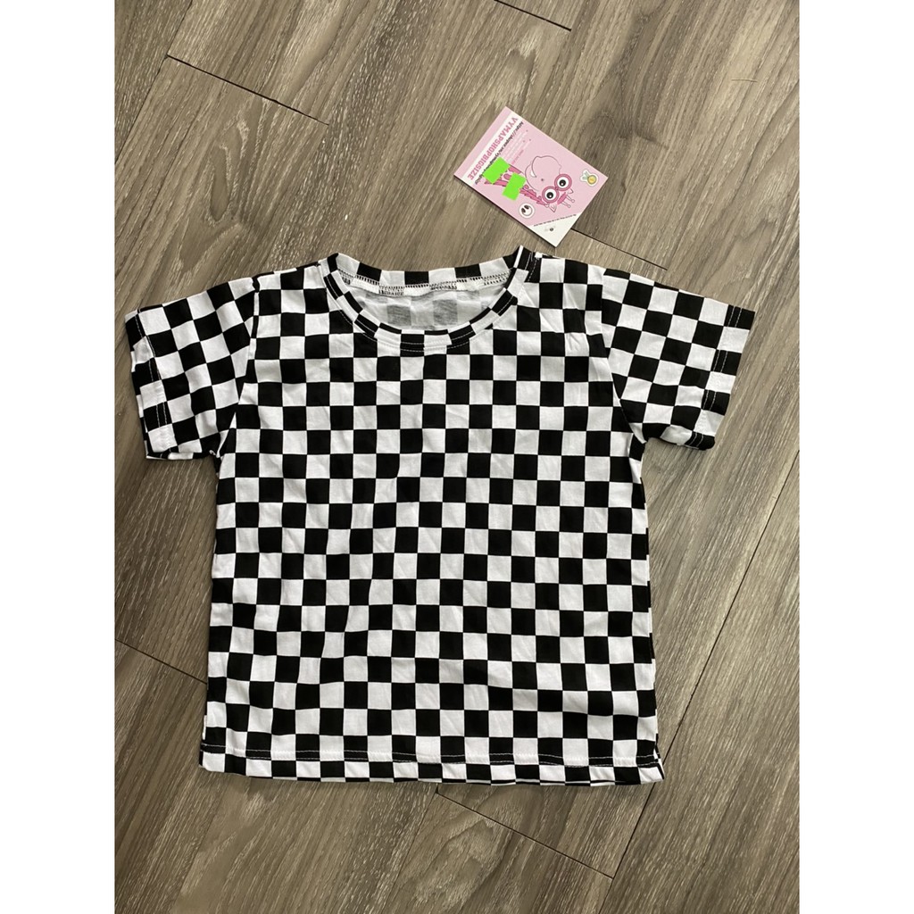 Áo thun caro trẻ em và người lớn đủ size 20-70kg