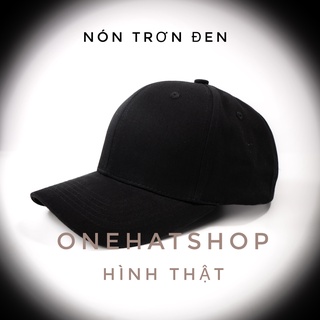 Nón lưỡi trai trơn đen-Vành cong đẹp không bị bè-Fom nón Baseball cap  - chất lượng cao - rất đẹp