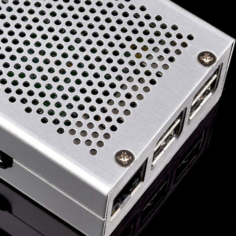 Vỏ Bảo Vệ Bằng Hợp Kim Nhôm Cho Raspberry Pi 3B+ Nhôm