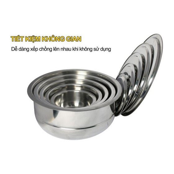 Bộ nồi inox cao cấp 5 món không quai - Tô điểm cho không gian bếp nhà bạn