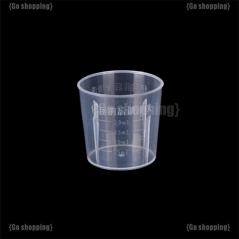 Cốc Đong Chất Lỏng Bằng Nhựa Trong Suốt Có Tay Cầm 20 / 30 / 50 / 300 / 500 / 1000ML