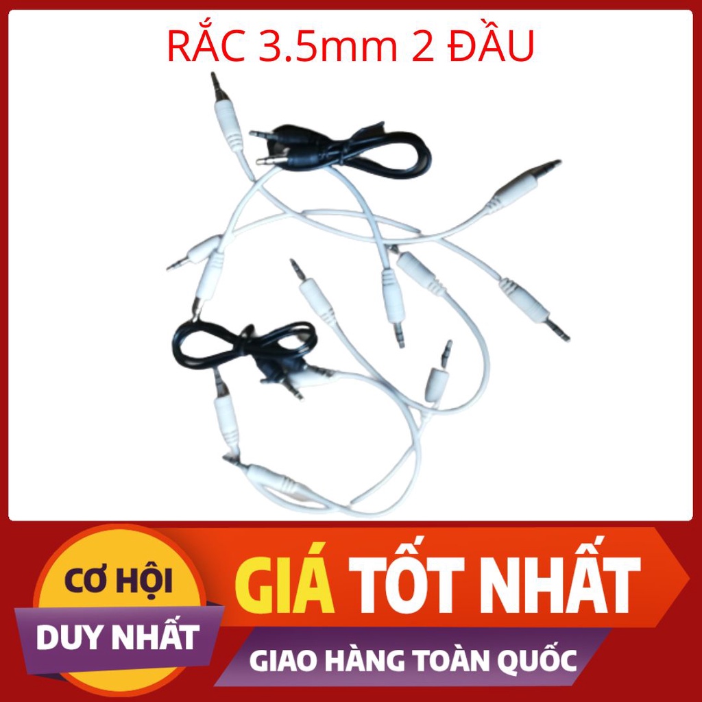 Hai dây Jack Cắm 2 Đầu 3.5mm - Dài 21cm - Dây Cáp Âm Thanh AUX 2 Đầu 3.5mm - Siêu Bền