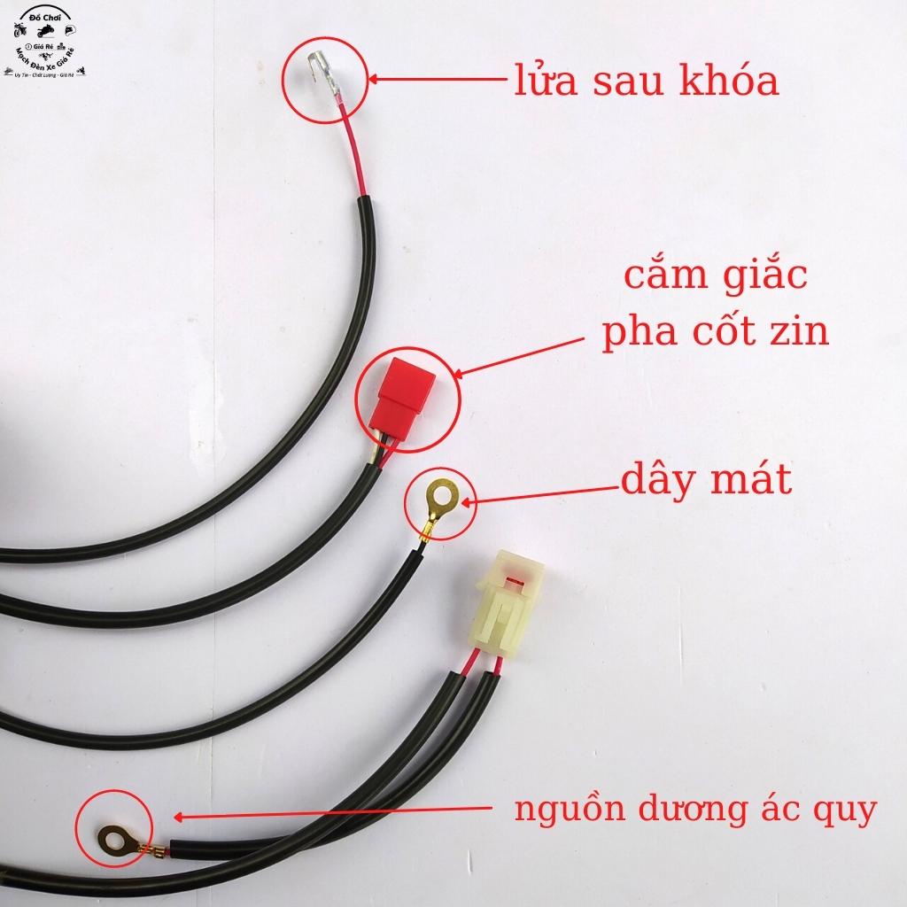 Mạch passing sh wave lắp trợ sáng passing cả khi bật và tắt đèn tặng cầu chì giắc cắm đèn lắp đặt như zin