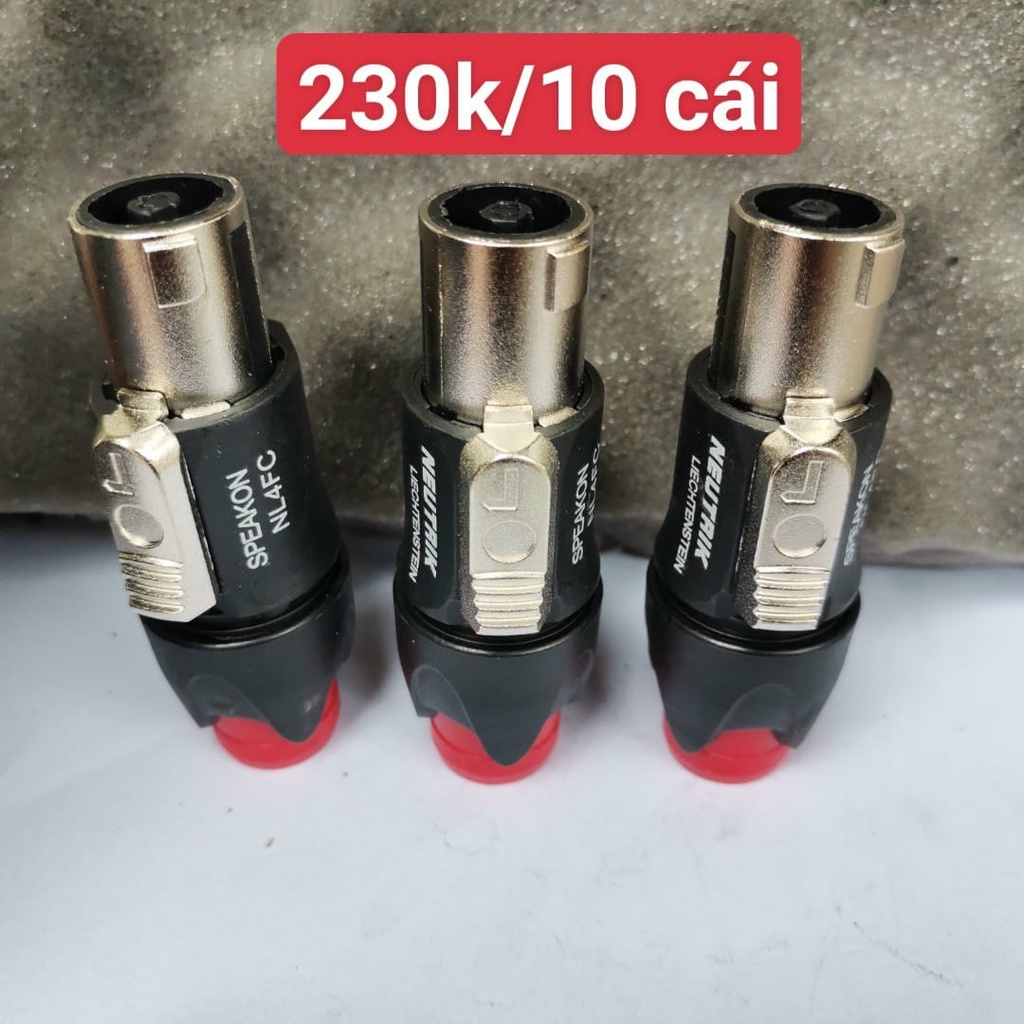 Jack cắm loa speakon neutrick xịn 22k/1 cái