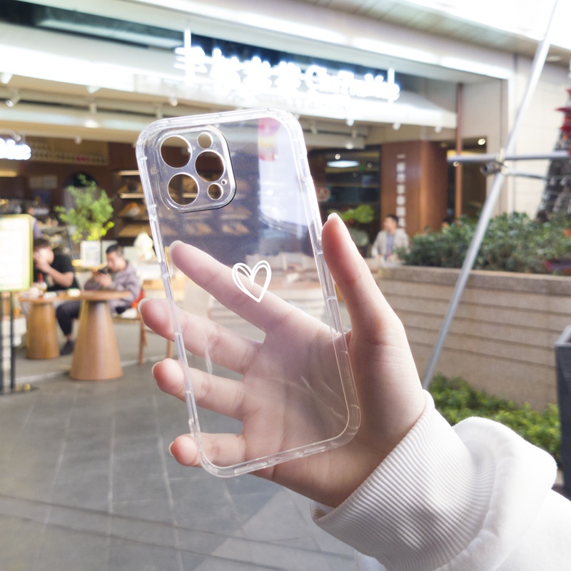 Ốp lưng iphone Ốp điện thoại Suntaiho từ TPU trong suốt mẫu hoa bướm/ trái tim thích hợp cho IPhone 13 12 11 Pro Max X XsMax XR 8 7