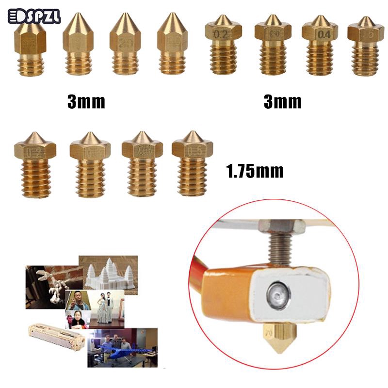 J-Head Nozzle 3mm Tip Replicator 3D Printer Parts Hard Extruder Brass