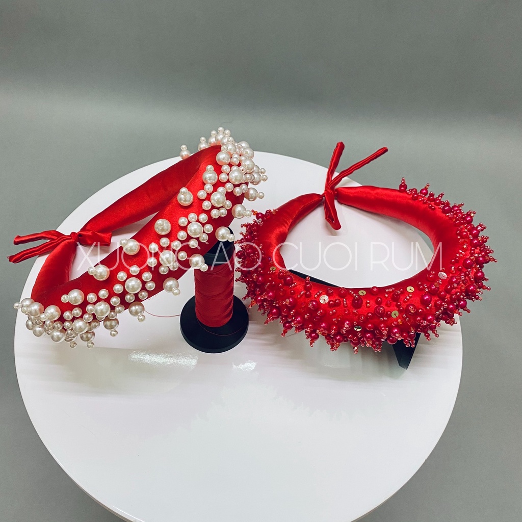 Mấn cô dâu đính cườm