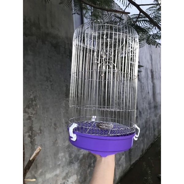 LỒNG CHIM VÀNH KHUYÊN INOX đương kính 23.5- cao 40 nan siêu khít