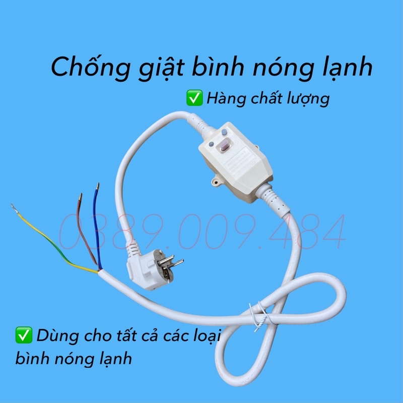 Dây chống giật bình nóng lạnh - Attomat chống dò điện bình nóng lạnh loại tốt