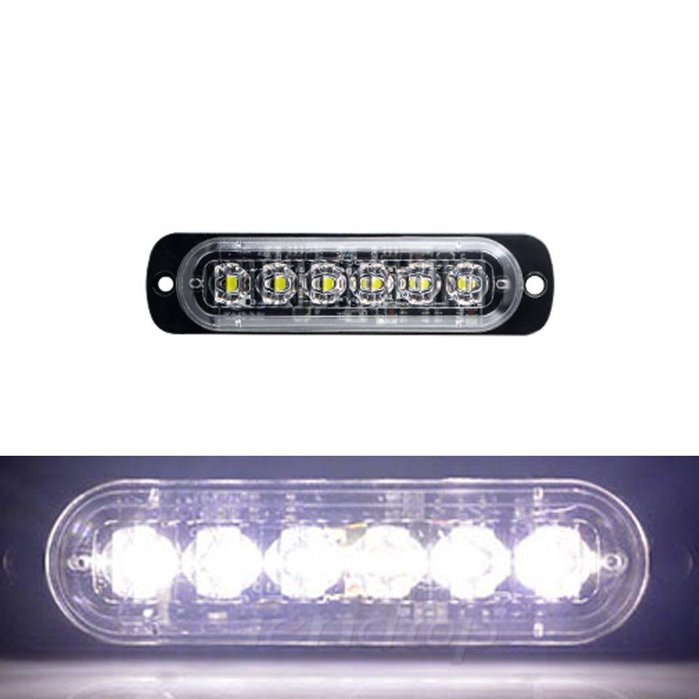 Đèn Cảnh Báo 6 Bóng LED AARON1 Gắn Hông Xe Hơi / Xe Tải